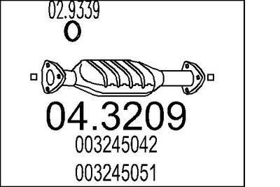 Katalyzátor MTS 04.3209 pro ŠKODA (Skoda Felicia)