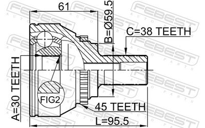 SET ARTICULATIE PLANETARA FEBEST 1710009A45 1
