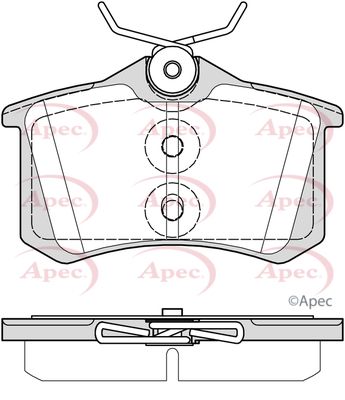 Brake Pad Set APEC PAD2367