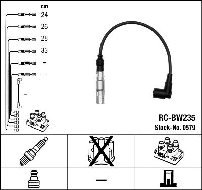 Комплект проводов зажигания NGK 0579 для BMW Z3