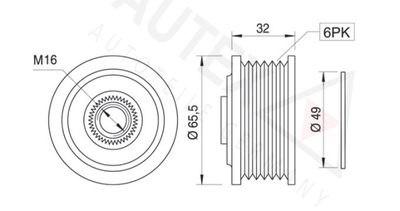 SISTEM ROATA LIBERA GENERATOR AUTEX 621742 1