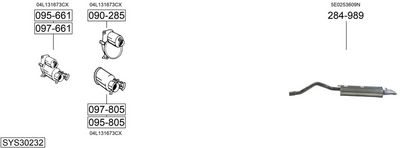 SISTEM DE ESAPAMENT BOSAL SYS30232