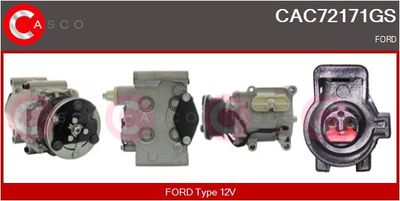 Компрессор, кондиционер CASCO CAC72171GS для FORD FUSION