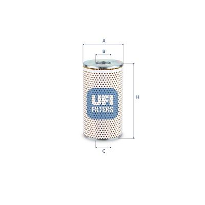 Oliefilter (patroon) past: ADAMS 660, 660 B, 660 PF, 777, 777 PF  AG CHEM A-2500, 1253, 1603, 1803, 004, 1004, 3004  AGCO 8360, 8425, 8425 AGCOSTAR  AKERMAN H11, H11B, H12, H12B, H16, H16B, H16C
