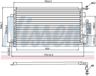 Конденсатор, кондиционер NISSENS 94846 для PONTIAC SUNFIRE