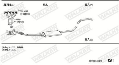 Изпускателна система WALKER OPK056729