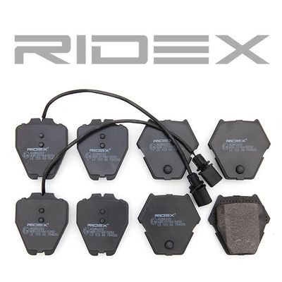 комплект спирачно феродо, дискови спирачки RIDEX 402B0222