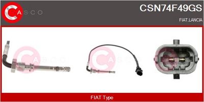 SENZOR TEMPERATURA GAZE EVACUARE