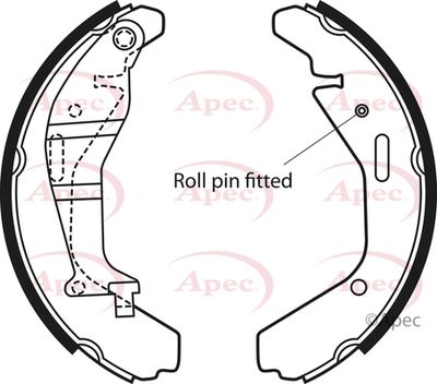 Brake Shoe Set APEC SHU694