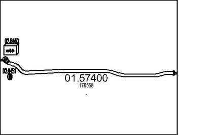 Tłumik środkowy MTS 01.57400