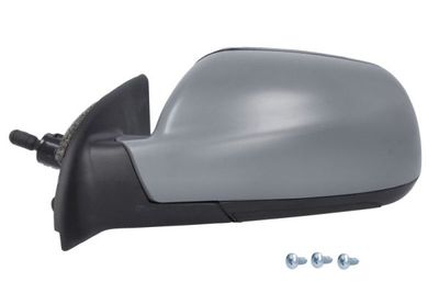 Zijspiegel Links (mechanisch, asferisch, under-coated) past: PEUGEOT 307 08.00-04.12