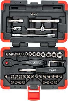 Vigor V2414N Sada nástrčných klíčů 1/4" 46 Ks