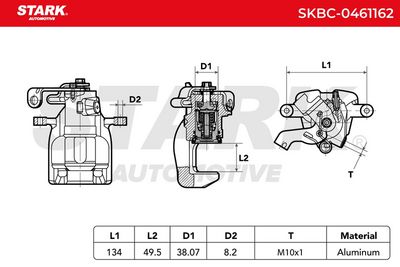 спирачен апарат STARK SKBC-0461162
