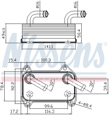 RADIATOR ULEI ULEI MOTOR NISSENS 90707 5