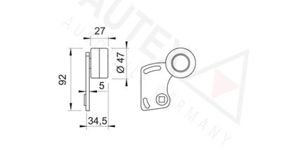 ROLA INTINZATOR CUREA DISTRIBUTIE AUTEX 641208 1
