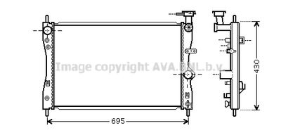 AVA QUALITY COOLING MT2172 Крышка радиатора  для MITSUBISHI COLT VI (Z3_A, Z2_A) 1.3 LPG