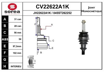 GELENKSATZ ANTRIEBSWELLE