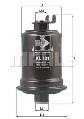 Топливный фильтр MAHLE KL 131 для MITSUBISHI SIGMA