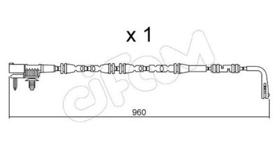 SENZOR DE AVERTIZARE UZURA PLACUTE DE FRANA