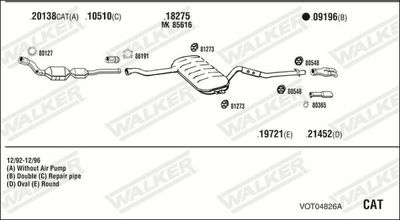 Изпускателна система WALKER VOT04826A