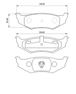 BREMSBELAGSATZ SCHEIBENBREMSE BOSCH 0986424585 6