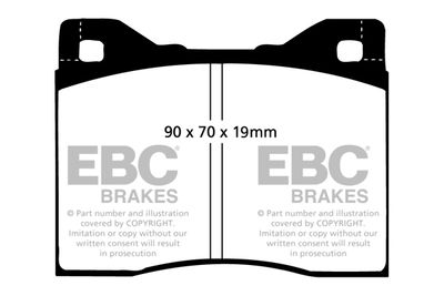 Комплект тормозных колодок, дисковый тормоз EBC Brakes DP125/2 для BMW 7