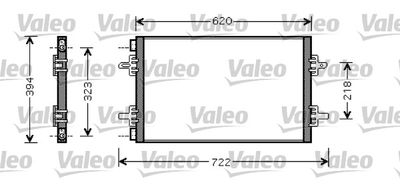 VALEO 818027 Радиатор кондиционера  для RENAULT AVANTIME (Рено Авантиме)