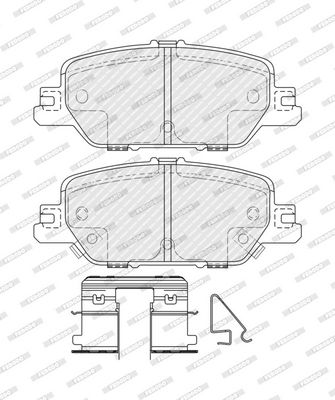 Remblokken set Achter , past: HONDA CR-V V 1.5-2.4 12.16-