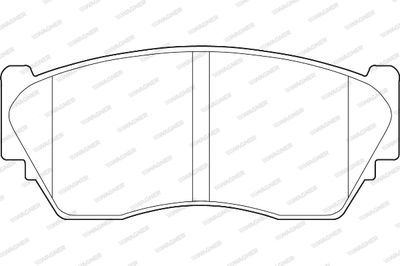Комплект тормозных колодок, дисковый тормоз WAGNER WBP21657A для BUICK PARK