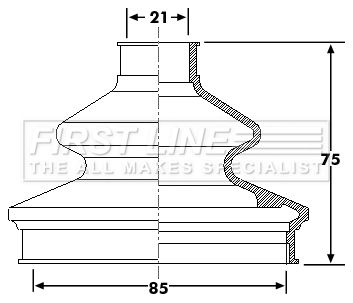 Bellow, drive shaft FIRST LINE FCB6176