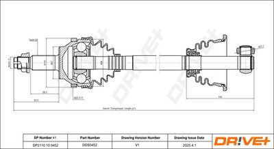 ANTRIEBSWELLE DR!VE+ DP2110100452
