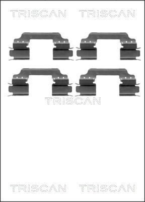 Комплектующие, колодки дискового тормоза TRISCAN 8105 231596 для NISSAN NV250