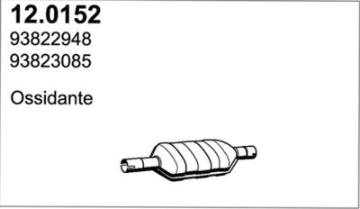 ASSO 12.0152 Каталізатор для IVECO (Ивеко)
