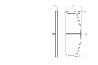 BREMSBELAGSATZ SCHEIBENBREMSE