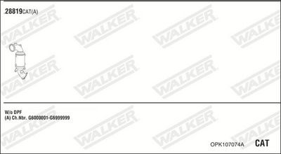 Изпускателна система WALKER OPK107074A