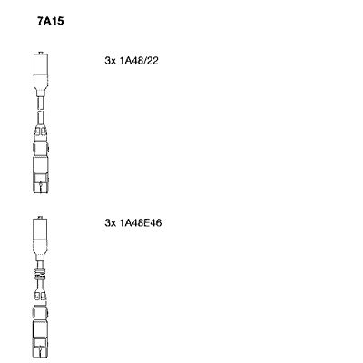 Комплект проводов зажигания BREMI 7A15 для SMART CROSSBLADE