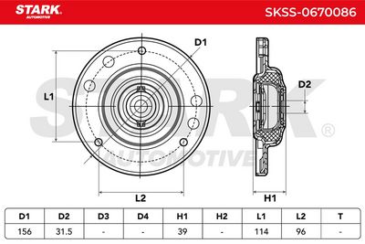 тампон на макферсън STARK SKSS-0670086