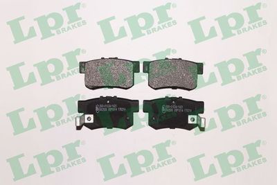 Комплект тормозных колодок, дисковый тормоз LPR 05P1014 для HONDA PRELUDE