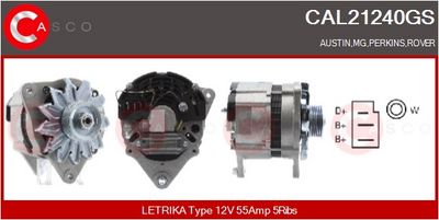GENERATOR / ALTERNATOR CASCO CAL21240GS