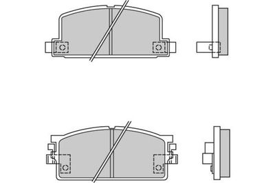 Комплект тормозных колодок, дисковый тормоз E.T.F. 12-0294 для ISUZU GEMINI