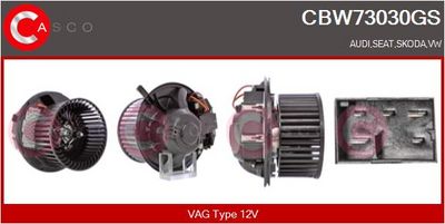 vnitřní ventilátor CASCO CBW73030GS