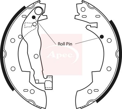 APEC Brake Shoe Set SHU370