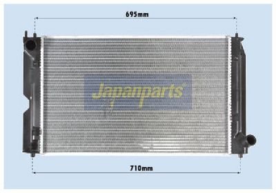 радиатор, охлаждане на двигателя JAPANPARTS RDA153111