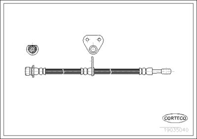 Тормозной шланг CORTECO 19035040 для HONDA LEGEND