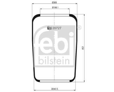 FEBI BILSTEIN Federbalg, Luftfederung