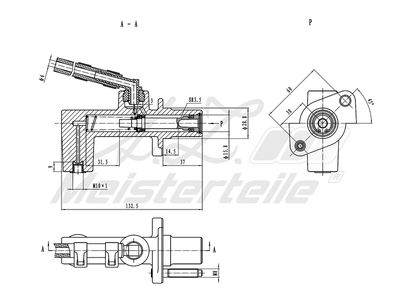 горна помпа на съединител A.Z. Meisterteile AZMT-47-030-1037