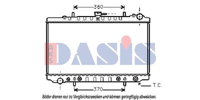 Радиатор, охлаждение двигателя AKS DASIS 070680N для NISSAN PRIMERA