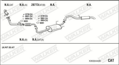 SISTEM DE ESAPAMENT WALKER KIK004426
