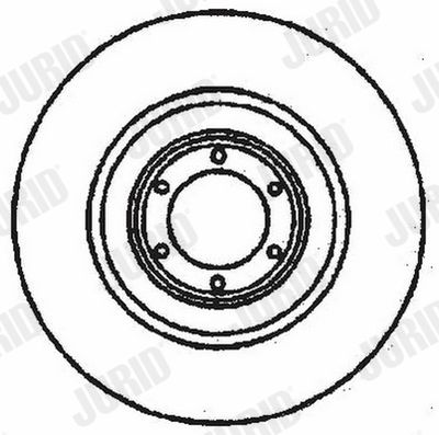 Тормозной диск JURID 561140J для ALFA ROMEO 75