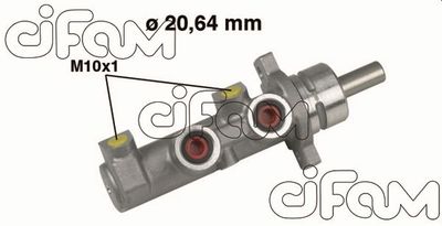 Главный тормозной цилиндр CIFAM 202-470 для FIAT PANDA